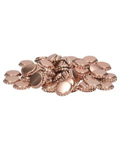 Kovinsko roza kronski zamaški 100 kom