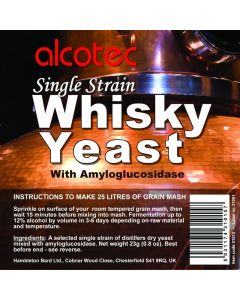 Alcotec Single Strain Whisky/Whiskey Turbo Yeast/kvas