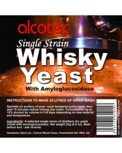 Alcotec Single Strain Whisky/Whiskey Turbo Yeast/kvas